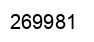 Number 269981 black image
