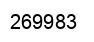 Number 269983 black image
