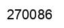Number 270086 black image