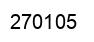 Number 270105 black image