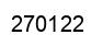 Number 270122 black image