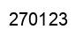 Number 270123 black image