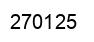Number 270125 black image