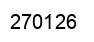 Number 270126 black image