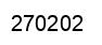 Number 270202 black image