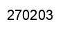 Number 270203 black image