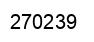 Number 270239 black image