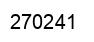 Number 270241 black image