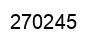 Number 270245 black image