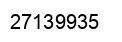 Number 27139935 black image