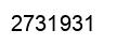 Number 2731931 black image