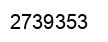 Number 2739353 black image