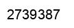 Number 2739387 black image