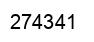 Number 274341 black image