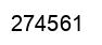 Number 274561 black image