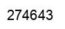 Number 274643 black image