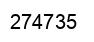 Number 274735 black image