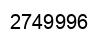 Number 2749996 black image