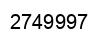 Number 2749997 black image