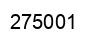 Number 275001 black image