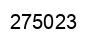 Number 275023 black image