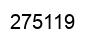 Number 275119 black image