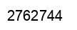 Number 2762744 black image