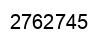 Number 2762745 black image