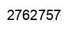 Number 2762757 black image