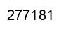 Number 277181 black image