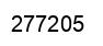 Number 277205 black image
