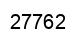 Number 27762 black image