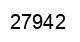 Number 27942 black image