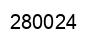 Number 280024 black image