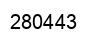 Number 280443 black image