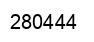 Number 280444 black image