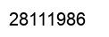 Number 28111986 black image