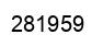 Number 281959 black image
