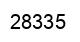 Number 28335 black image