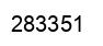 Number 283351 black image