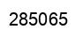 Number 285065 black image