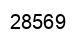 Number 28569 black image