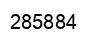Number 285884 black image