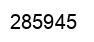 Number 285945 black image