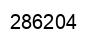 Number 286204 black image