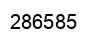 Number 286585 black image