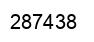 Number 287438 black image