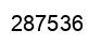 Number 287536 black image