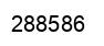 Number 288586 black image
