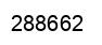 Number 288662 black image
